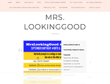 Tablet Screenshot of mrslookinggood.com